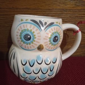 Vintage owl coffee cup
